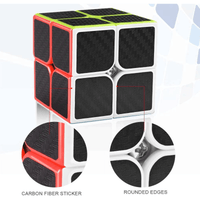 Speed Cube Set, 2x2x2 Magic Carbon Fiber Cube Bundle, Smooth Cube Toy Gift for Kids Adult EasyOptionXY LLC