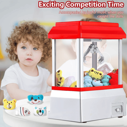 Claw Machine Arcade Toy with Sound, Mini Candy Dispenser Vending Game for Kids, Cool Fun Claw Machine Perfect Christmas & Birthday Gifts for Kids, Ages 3+ EasyOptionXY LLC