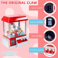 Claw Machine Arcade Game, Mini Claw Toy with Sound, Candy Grabber Prize Dispenser Vending Machine Christmas Birthday Gift for Boys Girls EasyOptionXY LLC