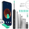 KEKOY Ear Camera and Wax Remover with 8 Pcs Ear Clean Set, Ear Wax Removal Tool, Ear Cleaner with 1296P Camera and 6 Light, Smart Visual Earwax Cleaning Kit for Daily Ear Pick EasyOptionXY LLC
