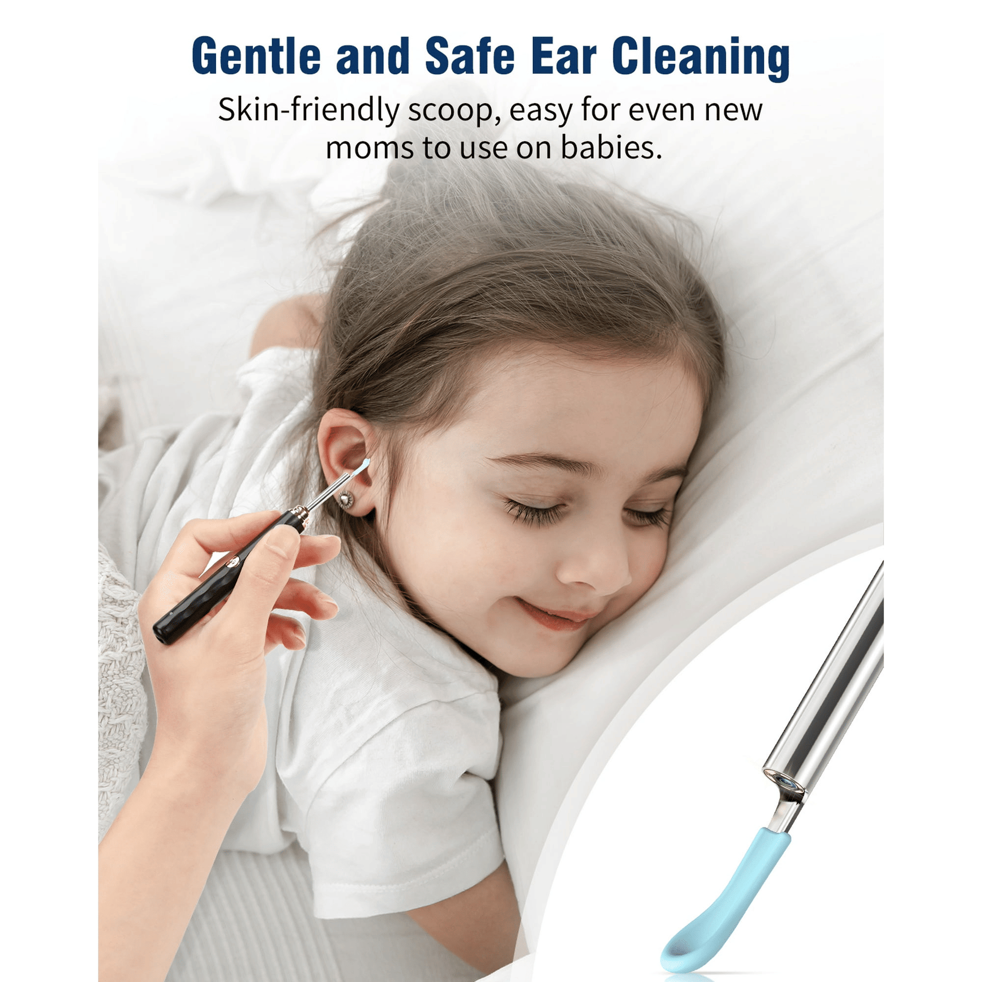 KEKOY Otoscope Ear Camera, Earwax Removal Kit with 8 Pcs Ear Set, Ear Cleaning Kit with 6 Ear Pick, Ear Cleaner Otoscope with Light, Ear Camera for iPhone, iPad, Android Phones, Purple EasyOptionXY LLC
