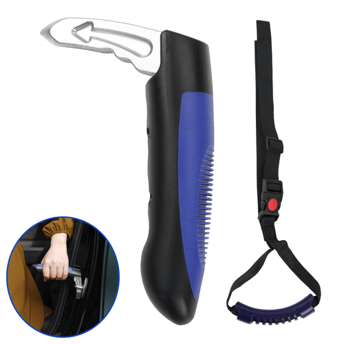 Kekoy 2 in 1 Car Cane and Automotive Standing Handle, Car Support Handle Assist - Car Door Assistance Handle, Portable Multifunction Auto Vehicle Support Handle with Window Breaker, Blue EasyOptionXY LLC