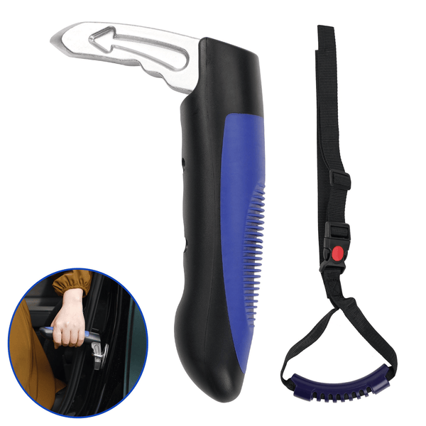 Kekoy 2 in 1 Car Cane and Automotive Standing Handle, Car Support Handle Assist - Car Door Assistance Handle, Portable Multifunction Auto Vehicle Support Handle with Window Breaker, Blue EasyOptionXY LLC