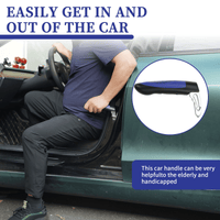 Kekoy 2 in 1 Car Cane and Automotive Standing Handle, Car Support Handle Assist - Car Door Assistance Handle, Portable Multifunction Auto Vehicle Support Handle with Window Breaker, Blue EasyOptionXY LLC
