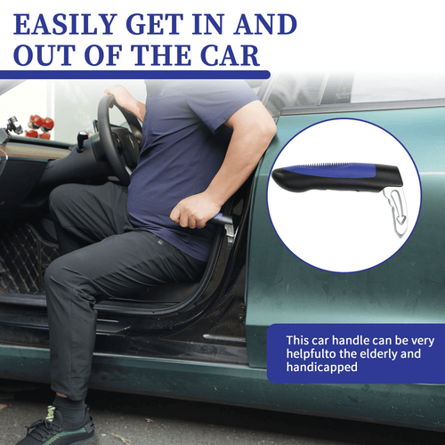 Kekoy 2 in 1 Car Cane and Automotive Standing Handle, Car Support Handle Assist - Car Door Assistance Handle, Portable Multifunction Auto Vehicle Support Handle with Window Breaker, Blue EasyOptionXY LLC