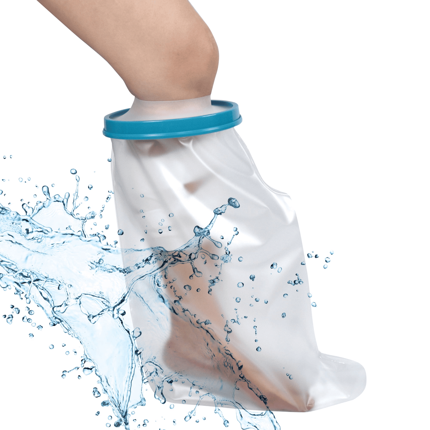 KEKOY Cast Cover for Leg in Shower, Reusable Adult Waterproof Leg Cast Protector Shower Bandage Wound Showering for Broken Long Leg Knee Foot Ankle Wound Burns, 24in EasyOptionXY LLC