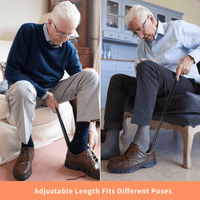 Kekoy 5 in1 Hip Kit, Hip Knee Back Replacement Kit with 32" Foldable Reacher Grabber Tool, Sock Aid, Long Shoe Horn & Dressing Stick, Storage Bag, Ideal for Back or Knee Surgery Recovery EasyOptionXY LLC