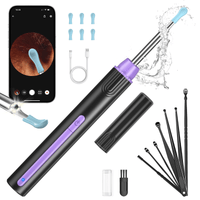 KEKOY Ear Wax Removal Tool, Ear Cleaner with Camera, Gift for Mom Ear Cleaning Kit 1296P HD Ear Scope, 6 LED Lights and 6 Ear Picks, Earwax Removal with Otoscope for iOS and Android, Purple EasyOptionXY LLC