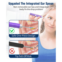 KEKOY Ear Cleaner with Camera, Wireless Otoscope Ear Camera and Wax Remover with 14 Pieces Accessories, 1296P Ear Wax Removal Kit with Light, Ear Camera for iPhone, iPad, Android Phones, Purple EasyOptionXY LLC