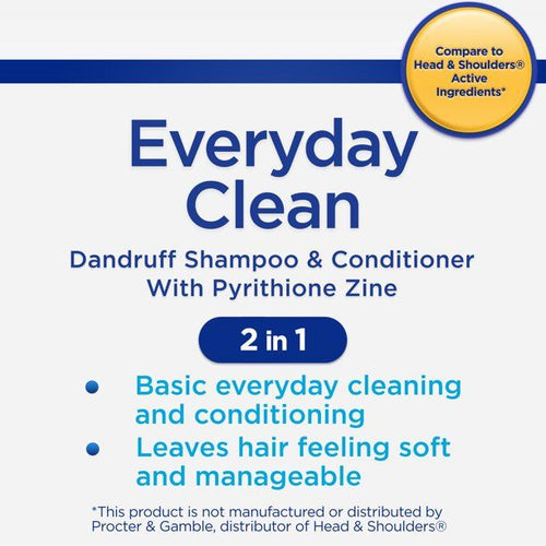 Equate Everyday Clean Dandruff Relief 2 in 1 Shampoo Plus Conditioner; 13.5 fl oz EasyOptionXY LLC