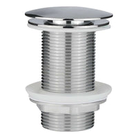 Bathroom Sink Overflow Pop Up Drain Assembly w/ Lift Rod, Chrome Plated