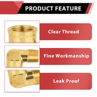 1/2" MNPT X FNPT Elbow