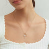 We Will be With You Cross Ichthys Necklace vanimy