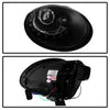 Spyder Volkswagen Beetle 06-10 Projector Headlights DRL LED Black PRO-YD-VB06-DRL-BK OffRoadUSA.com
