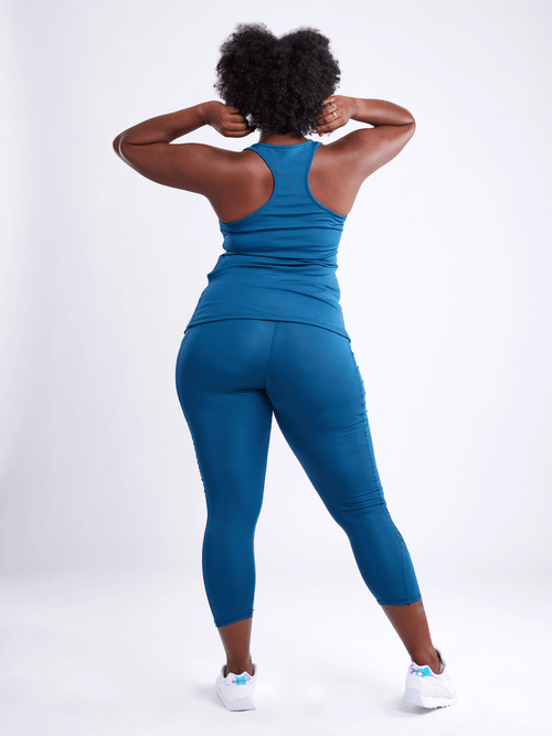 JupiterGear High-Waisted Pilates Leggings with Side Pockets & Mesh Panels Jupiter Gear