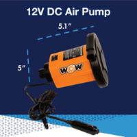 WOW Watersports 12V DC Inflator Pump for Inflatables and Towables Jupiter Gear