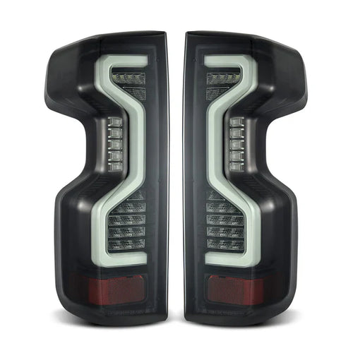 AlphaRex 19-25 Chevrolet Silverado 1500 / 20-25 Silverado 2500HD/3500HD PRO-Series LED Tail Lights Jet Black OffRoadUSA.com