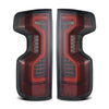 AlphaRex 19+ Chevrolet Silverado 1500/2500HD/3500HD PRO-Series LED Tail Lights Red Smoke OffRoadUSA.com