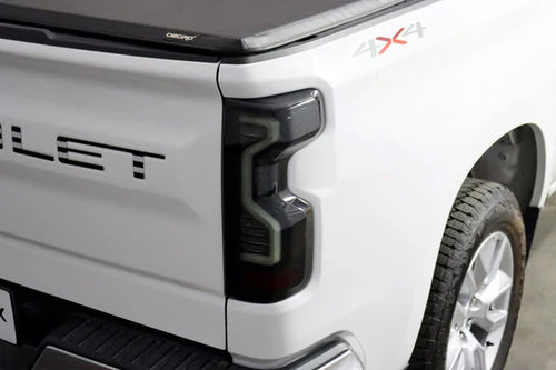 AlphaRex 19+ Chevrolet Silverado 1500/2500HD/3500HD PRO-Series LED Tail Lights Red Smoke OffRoadUSA.com