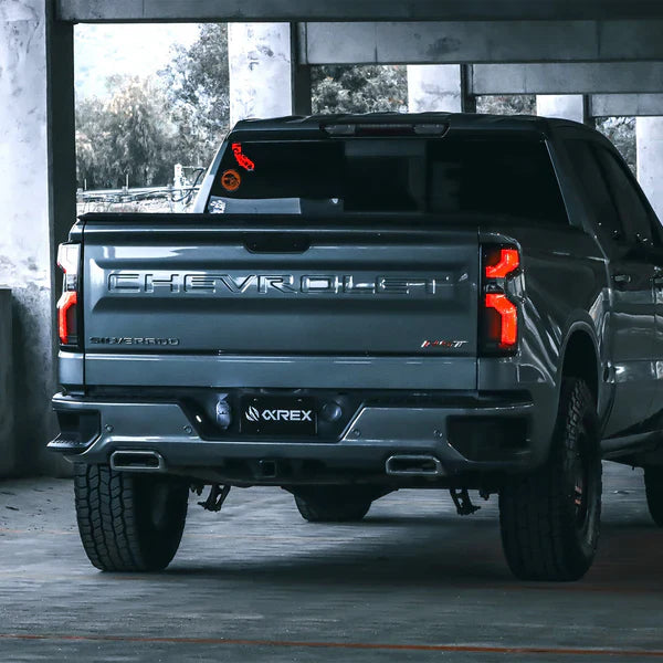 AlphaRex 19-25 Chevrolet Silverado 1500 / 20-25 Silverado 2500HD/3500HD LUXX-Series LED Tail Lights Alpha-Black