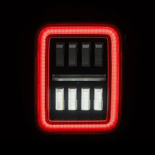 AlphaRex 19-25 Jeep Gladiator JT NOVA-Series Prismatic LED Tail Lights Alpha-Black OffRoadUSA.com
