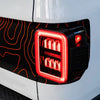 AlphaRex 19-25 Jeep Gladiator JT NOVA-Series Prismatic LED Tail Lights Alpha-Black OffRoadUSA.com