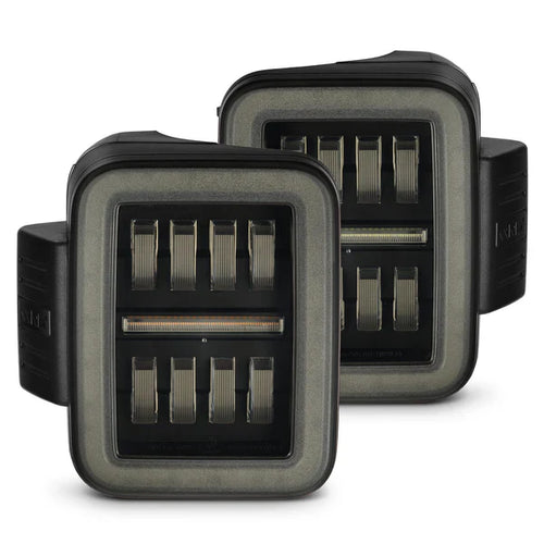 AlphaRex 19-25 Jeep Gladiator JT NOVA-Series Prismatic LED Tail Lights Alpha-Black OffRoadUSA.com