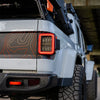 AlphaRex 19-25 Jeep Gladiator JT NOVA-Series Prismatic LED Tail Lights Chrome OffRoadUSA.com