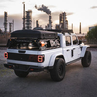 AlphaRex 19-25 Jeep Gladiator JT NOVA-Series Prismatic LED Tail Lights Alpha-Black OffRoadUSA.com