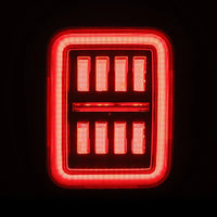 AlphaRex 19-25 Jeep Gladiator JT NOVA-Series Prismatic LED Tail Lights Chrome OffRoadUSA.com