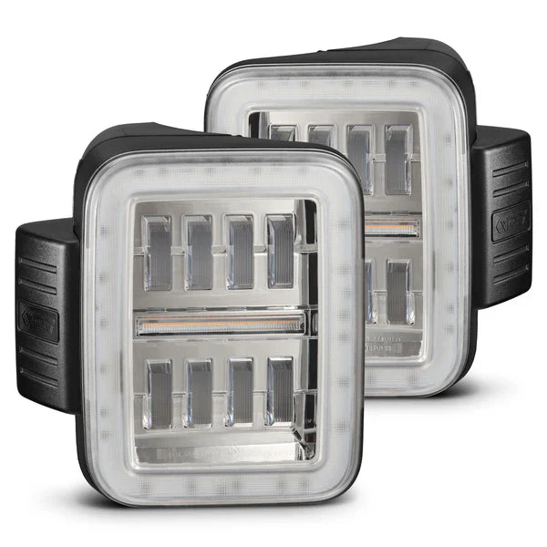 AlphaRex 19-25 Jeep Gladiator JT NOVA-Series Prismatic LED Tail Lights Chrome OffRoadUSA.com