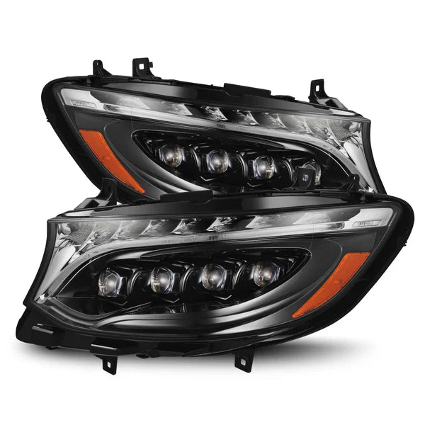 AlphaRex 19-24 Mercedes-Benz Sprinter NOVA-Series LED Projector Headlights Alpha-Black OffRoadUSA.com
