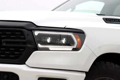 AlphaRex 19-24 Ram 1500 (MK II 2500 Style) LUXX-Series LED Projector Headlights Black OffRoadUSA.com