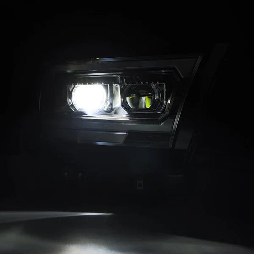 AlphaRex 19-24 Ram 1500 (MK II 2500 Style) LUXX-Series LED Projector Headlights Black OffRoadUSA.com