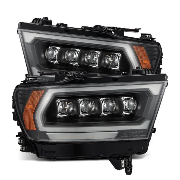 AlphaRex 19-24 Ram 1500 (MK II 2500 Style) NOVA-Series LED Projector Headlights Black OffRoadUSA.com