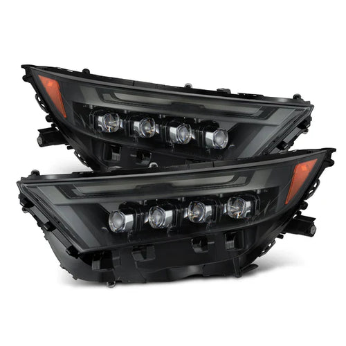 AlphaRex 19-24 Toyota RAV4 (Low Trim) NOVA-Series LED Projector Headlights Alpha-Black OffRoadUSA.com