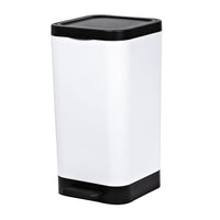 Hefty 2.6 Gallon Trash Can, Plastic Step On Bathroom Trash Can, White EasyOptionXY LLC