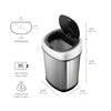 Nine Stars 3.2 Gallon / 12 Liter Motion Sensor Oval Trash Can, Fingerprint-Resistant Stainless Steel EasyOptionXY LLC