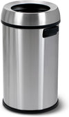 Simpli-Magic Open Top Stainless Steel Trash Can Commercial Grade Garbage Bin, 65L EasyOptionXY LLC