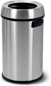 Simpli-Magic Open Top Stainless Steel Trash Can Commercial Grade Garbage Bin, 65L EasyOptionXY LLC