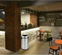 Simpli-Magic Open Top Stainless Steel Trash Can Commercial Grade Garbage Bin, 65L EasyOptionXY LLC