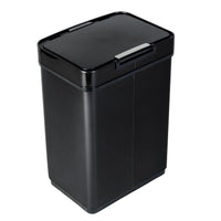 Honey Can Do 13.2 Gallon Trash Can, Touchless Kitchen Trash Can, Black Stainless Steel EasyOptionXY LLC