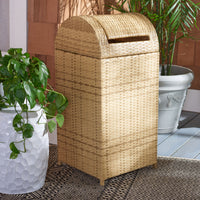 SAFAVIEH Serapis Contemporary Modern Outdoor Patio Trash Bin, Natural EasyOptionXY LLC