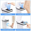 2.5 Gallon Bathroom Trash Can, Trash Cans for Kitchen, Plastic Trash Can with Lid, Smart Touchless EasyOptionXY LLC