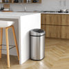 iTouchlessrsc 13 Gallon Sensor Can Stainless Steel Oval Touchless Trash Can with Odor Control System EasyOptionXY LLC