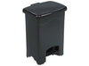 Safco Plastic 4 Gallon Step-On Trash Can in Black EasyOptionXY LLC