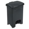 Safco Plastic 4 Gallon Step-On Trash Can in Black EasyOptionXY LLC