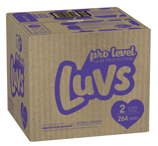 Luvs Pro Level Leak Protection Diapers, Size 2, 264 Count EasyOptionXY LLC
