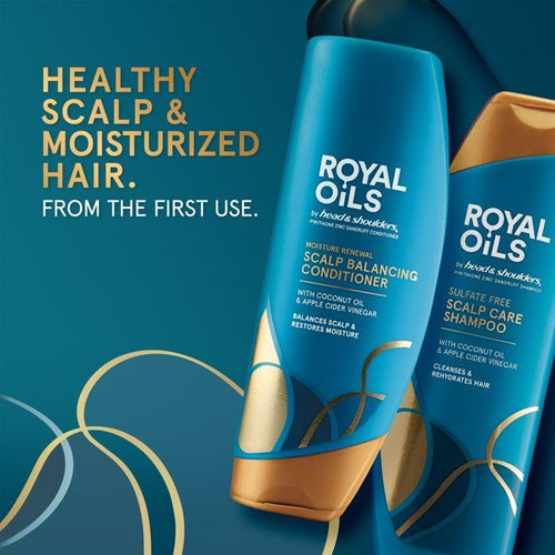 Royal Oils by Head & Shoulders Sulfate Free Scalp Care Shampoo and Moisture; 12.8 fl oz and 13.5 fl oz EasyOptionXY LLC