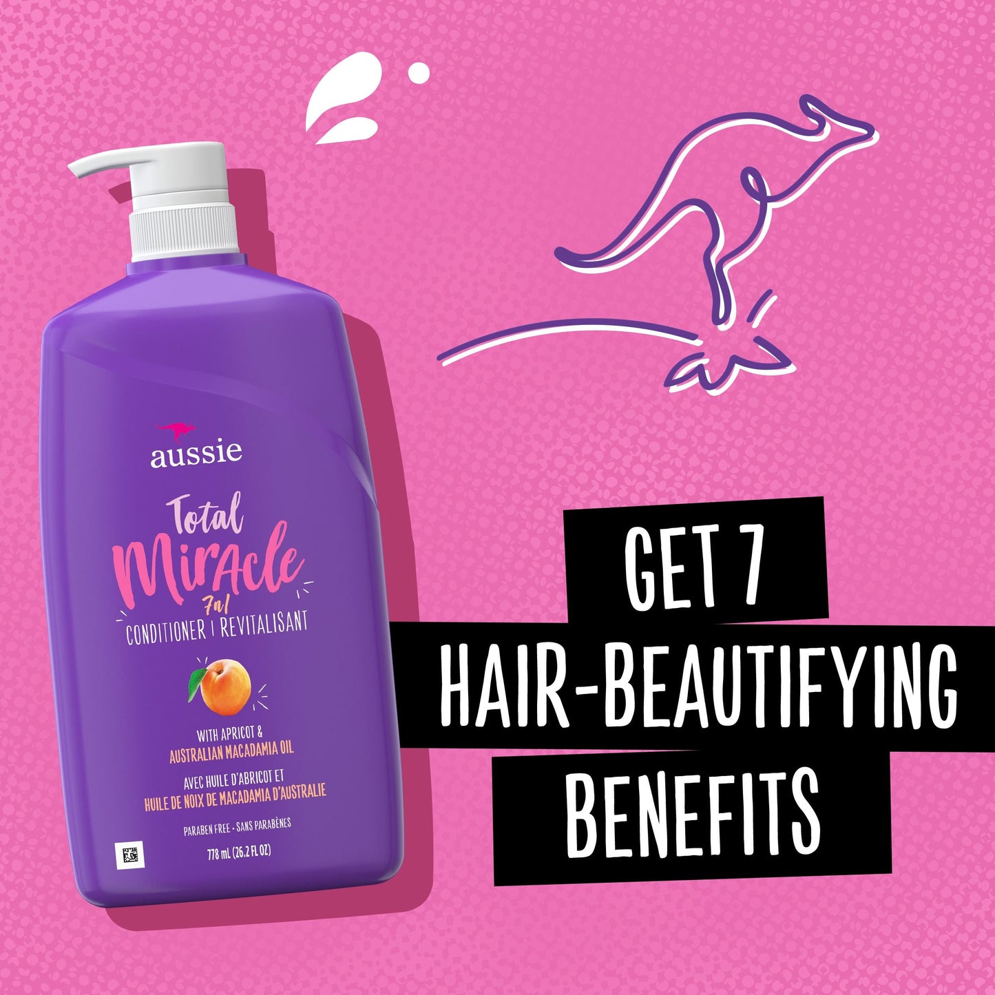 Aussie Total Miracle with Apricot & Macadamia Oil Shampoo and Conditioner; Twin Pack EasyOptionXY LLC